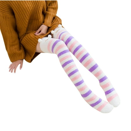 

Vikakiooze Winter Women Keep Warm Print Socks Knitting Warm Anklets Leggings Socks 2022