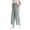 #250612A1 Blue, variant on CaiJunJia Maternity Wide Leg Pants Comfortable Stretch Over-Bump Women Cotton Pregnancy Casual Capris for Work