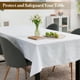 thumbnail image 5 of Uxcell 54 x 54 Inch Clear Plastic Tablecloth, Waterproof Oilproof Square Vinyl Table Cover Protector with Sewn Finished Edges, Table Cloth for Dining, Parties and Holidays, 5 of 6