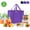 Purple, variant on 3 Pack Large Insulated Grocery Shopping Bags Reusable Bag Thermal Zipper Collapsible Tote Cooler Food Transport Hot and Cold for Camping Reusable and Sustainable Black