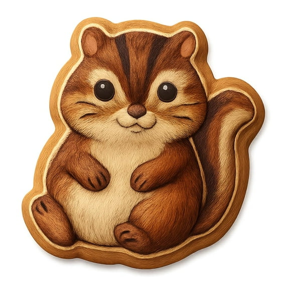 Chubby Chipmunk Cookie Cutter - 4x3.2" Fun Baking Kitchen Tool