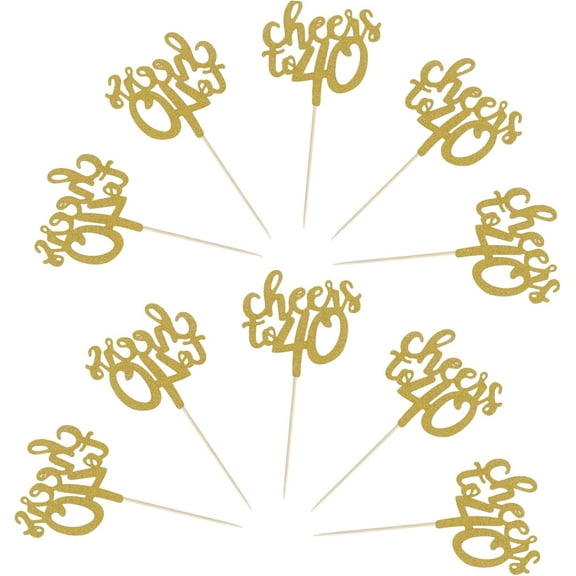 12pcs Glitter Letter Cupcake Toppers Birthday Dessert Topper Cake Picks for Party Celebrations Wedding Reunions Theme Decor