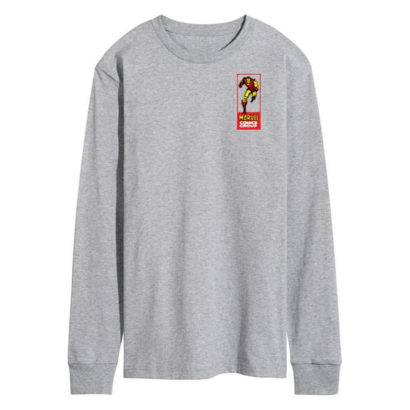 Marvel Iron Man - Comic Book Panels - Men's Long Sleeve Graphic T-Shirt