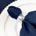 thumbnail image 4 of BalsaCircle 100 Pieces 17" Navy Blue Polyester Luncheon Napkins Wedding, 4 of 8