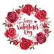 thumbnail image 4 of Pegatina de San Valentín para nevera, diseño de corazones y rosas, romántica para la pared del hogar. Estilo A, 4 of 9