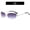 3, variant on Y2K Oval Frameless Sunglasses Fashion Metal Temple Sun Glasses Hip Hop Street Beat Shades Retro Eyeglasses for Party Festival UV400