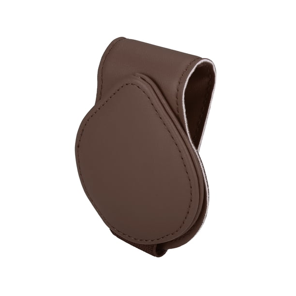 Universal Coche Visera Sol Gafas Soporte Tarjetero Clip con Imán Marrón