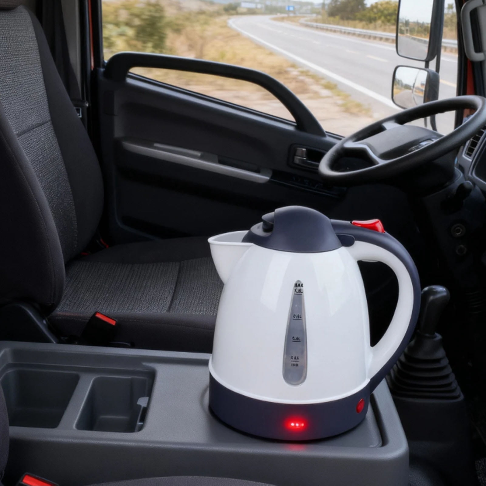 Kettle Portable Car Electric Kettle 1000ml Road Trip Travel Cigar Lighter Car Truck Heated Water Tea Coffee Kettle Auto Shut Off