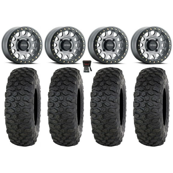 Method 401 Bdlk 15x6 Wheels Ti 32" Chicane DS Tires Can-Am Commander Maverick Renegade Outlander Defender