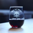 thumbnail image 2 of Bevvee Stemless Wine Glass 17 oz Girls Just Wanna Have Sun Girls' Night Out Gifts Wine Glasses, 2 of 4