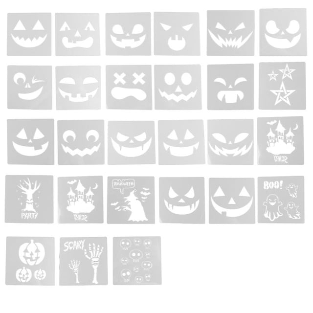 27 plantillas de pintura de Halloween para decoración de Halloween.