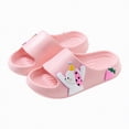 thumbnail image 4 of kpoplk Big Kids Cloud slides,Boys Girls Slides Non-slip Summer Beach Pool Shoes Toddler Cartoon Slides Sandals Indoor&Outdoor Garden Slippers Shower Shoes(Pink,1.5), 4 of 4