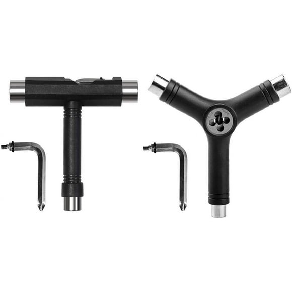 Pack of 2 Multifunctional Portable Skate Tools T Y with Allen Wrench for Skateboard Longboard Roller Skate Penny Scooter