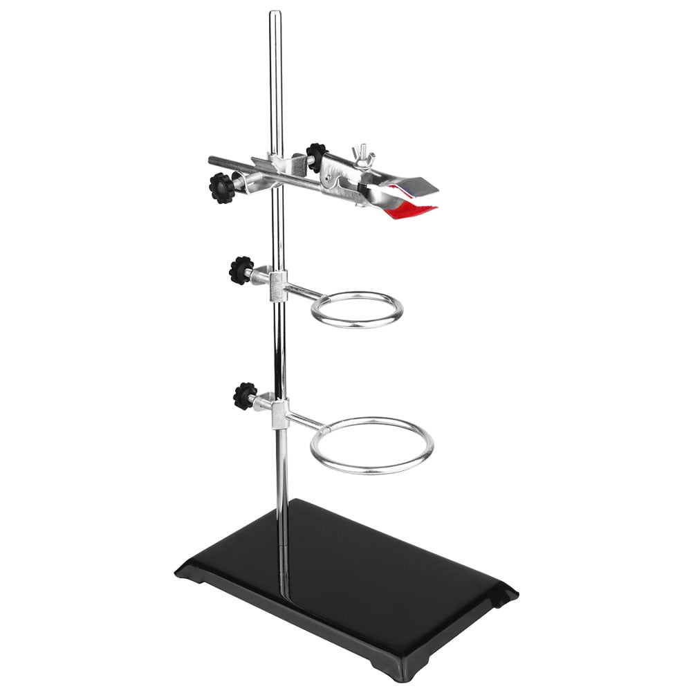 HOMEMAXS Laboratory Metal Rack Lab Metalware Lab Flask Clamp Funnel Stand Laboratory Clamp Stand