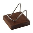 thumbnail image 2 of Esquirla Walnut Base Metal Arm Display Stand For Gemstone Mineral Specimens Geode Crystal Option 4, 2 of 8