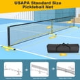 thumbnail image 6 of GIKPAL Portable Pickleball Net with Wheels, 22 FT & Half Court 11 FT Pickle Ball Net System with Carrying Bag for Driveway Backyard,Red, 6 of 6