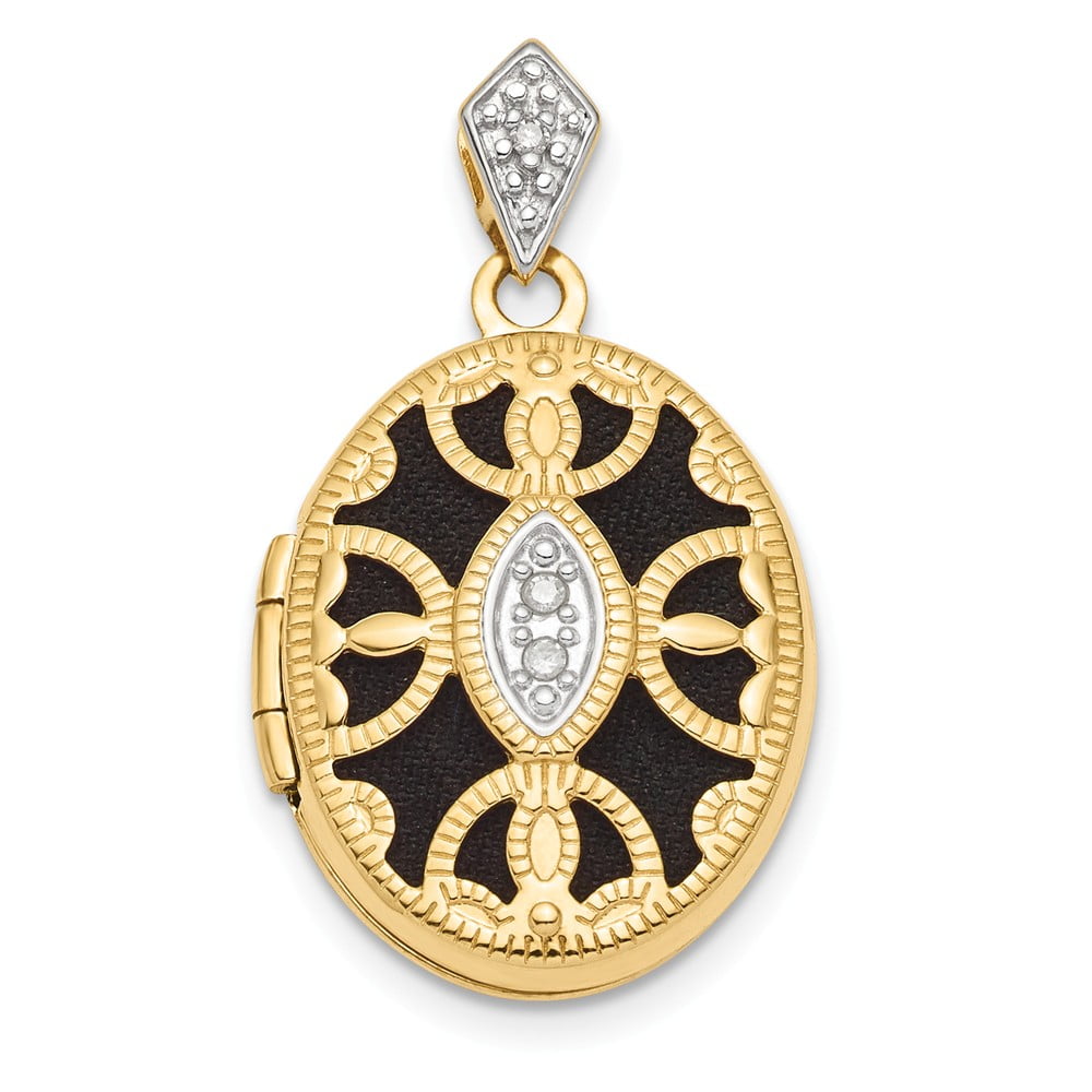 14k Yellow Gold Fancy Oval Locket 14k Yellow Gold Fancy Oval Locket