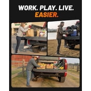 WOLFBOX Retractable Bed Step for 2021-2026 Ford F-150 & 2022-2026 Lightning EV, Two-Tier Design, 330 Lbs Heavy Duty, Non-Slip Tailgate Step, Easy Bolt-On (Excludes Raptor/Dual Exhaust Models)