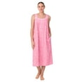 thumbnail image 6 of Aria Women's Sleeveless Long 100% Cotton Nightgown in 46", Sizes XS to 5X, 6 of 7