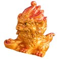 thumbnail image 4 of WASHWEPE 1Pack Kylin Figurine Resin Chinese New Year Decoration Good Luck Symbol Elegant Design Home Table Ornament, 4 of 8