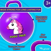 Flybar Hopper Ball for Kids - Bouncy Ball with Handle، Durable Bouncy Balls، 125lbs، Ages 3 +، Unicorn، S