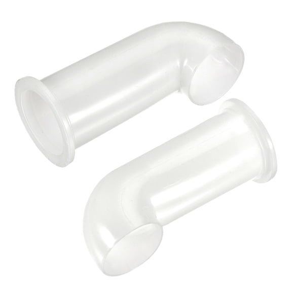 Unique Bargains IBC Tank Drain Drainage Tube Plastic Spout Hose Extension Fitting White 2 Pack