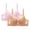 Khaki, variant on Taqqpue Womens 2-Pack Lace Seamless Push Up Bras No Underwire Full Coverage Comfortable Plus Size Bra V Neck Bralettes Wireless Everyday Bra S-4XL