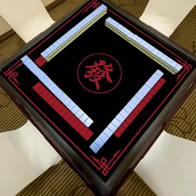 Tapete de Mahjong de 70 x 70 cm, antideslizante y con reducción de ruido, mantel con accesorios de Mahjong, tapete para juegos de póker y dominó para juegos de cartas, de mesa y de fichas, artículos