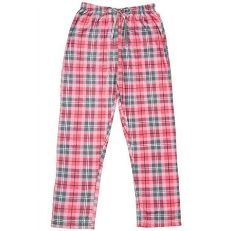 North 15 Women's Super Cozy Plaid Minky Fleece Pajama Bottom Lounge Pants-L1527-Design11-M