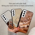 thumbnail image 6 of Compatible with Samsung Galaxy S20 Makeup Mirror Case Bling Diamond Glitter Rhinestone with Ring Holder Stand Kickstand Luxury Cute Shockproof for Girls Women Case for Samsung Galaxy S20,
Silver, 6 of 9