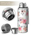 thumbnail image 2 of Floral 20oz Stainless Steel Thermal Bottle with Tea Filter and Cup Lid, Vacuum Insulated Coffee Mug with 316L Inner Liner, Leakproof Travel Thermos for Office,Thanksgiving,Christmas, Spring,Flower, 2 of 6