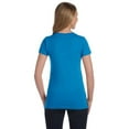 thumbnail image 2 of LAT Sportswear 3616 Juniors Fine Jersey Longer Length T-Shirt- Cobalt - Extra Large, 2 of 3