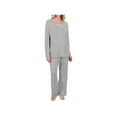 thumbnail image 1 of CATALOG CLASSICS Womens Long Sleeve Pajamas Lounge Set for Women - Grey, 1X, 1 of 7