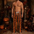 thumbnail image 7 of Gaexia Halloween Mens Pajama Bottoms Cotton Lounge Pants Funny Print Sleepwear Casual Home Trousers with Pockets, 7 of 7