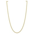 thumbnail image 3 of Auriga 10K Yellow Gold 2.75 mm Regular Rope Chain Necklace for Women 16", 3 of 6