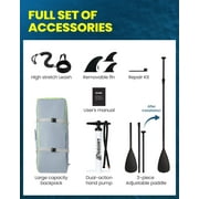 EGGORY 11ft Inflatable Stand up Paddle Board Fishing Paddle Board with Full SUP Accessories for Youth & Adults