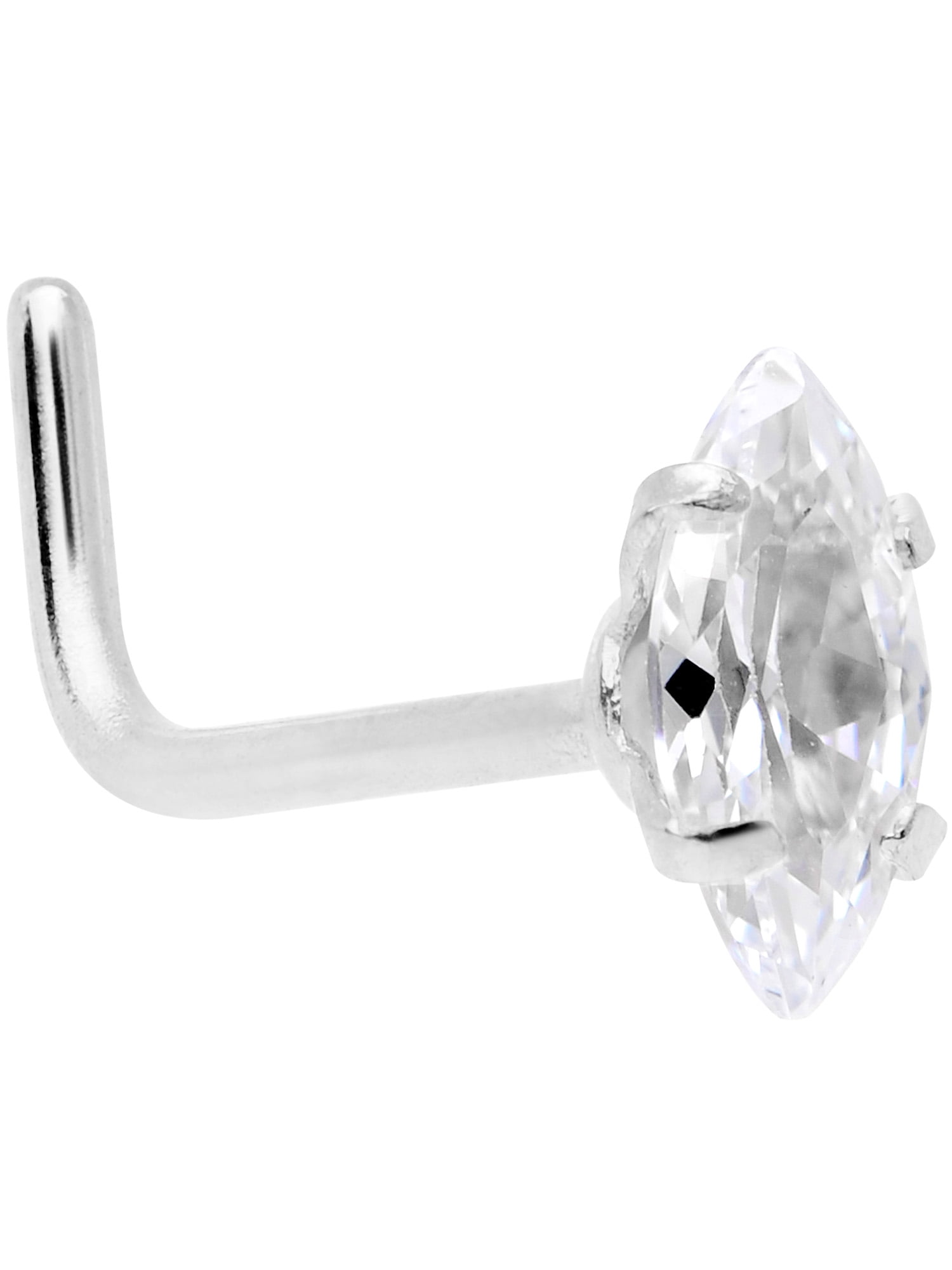 Body Candy Body Candy Womens 20G 6mm 316L Stainless Steel L Shaped