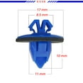 thumbnail image 2 of Mean Mug Auto 201525-6133B 50x Fender Flare Rocker Molding Retainer Clips with Sealer - Compatible with Toyota - Replaces OEM #: 75495-35010 Fits select: 1990-2021 FORD F150, 2 of 5
