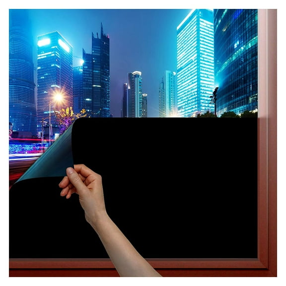 BDF 1BKOT Blackout Non-Adhesive Static Cling Window Film 36in X 14ft