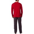 thumbnail image 2 of Cuddl Duds  Mens Cabin Fleece 2PC Pajama Sets, 2 of 2