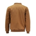thumbnail image 2 of Men's Jacket Multi Pocket Water Resistant Industrial Uniform Quilted Bomber Work, Brown, M, 2 of 4