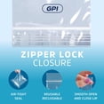 thumbnail image 6 of GPI 3” x 3” Reclosable Ziplock Bag 2 Mil Clear Zipper Bags, 1000-Pack, 6 of 7