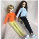 thumbnail image 2 of Camiseta de manga larga suelta de muñeca de moda para de 1/4 BJD Doll Clothes naranja, 2 of 9