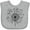 AC-Heather Grey, variant on Inktastic Music Dandelion Musical Boys or Girls Baby Bib