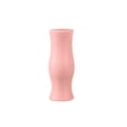 thumbnail image 2 of Gumesh Pink Ceramic Textured Vase, Curved Waist Flower Vase for Home Decor, 2 of 7