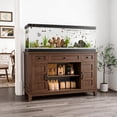 thumbnail image 6 of ExpanseEcho Aquarium Stand with Drawers, Storage Cabinet and Power Outlets, Brown, 6 of 8