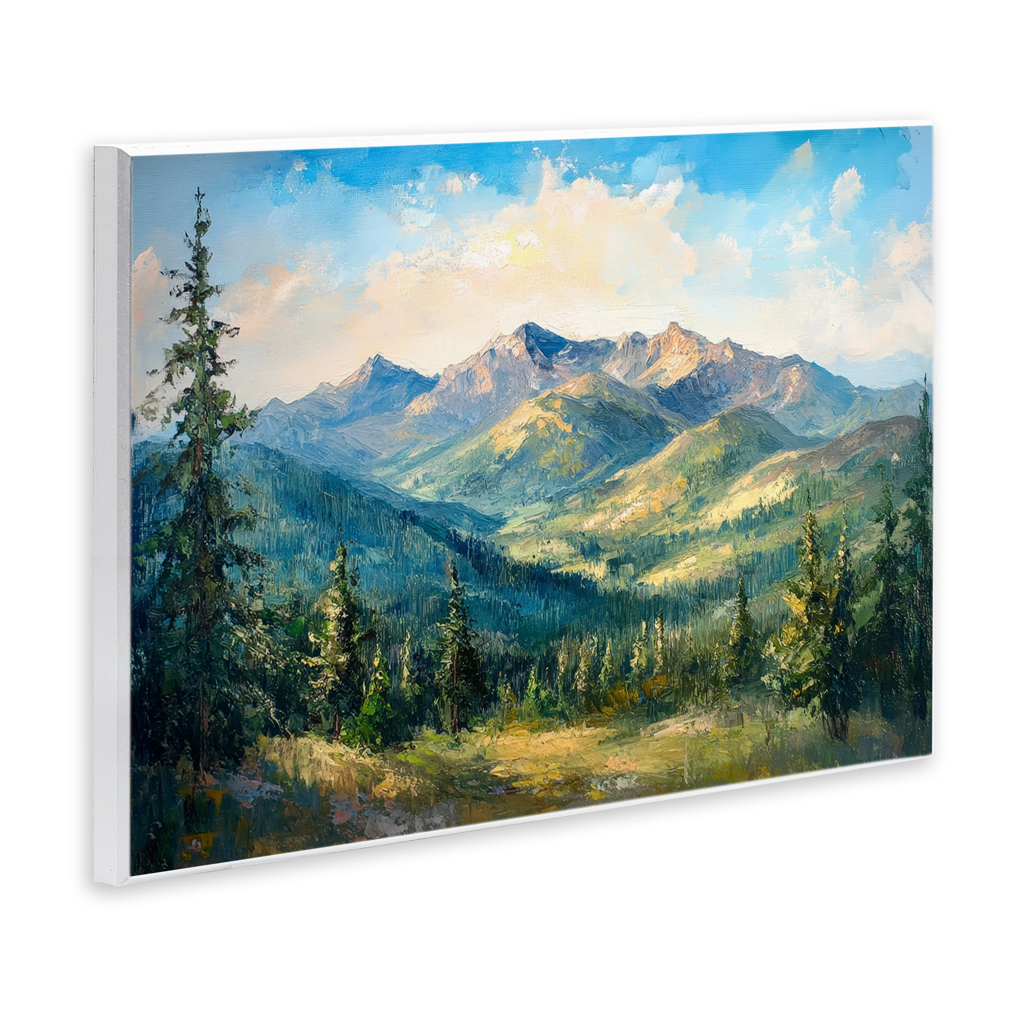Stupell Industries Valley In The Mountains Wall Plaque Art, design by Petal Prints Design