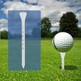 thumbnail image 2 of 80pcs 83mm Wooden Professional Golf Tees System White Striped Digital Scale, 2 of 8