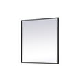 thumbnail image 5 of Elegant Decor Metal Frame Square Mirror 30 inch in Black, 5 of 10