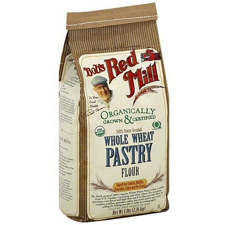 Bob's Red Mill Whole Wheat Pastry Flour, 5 lb (Pack of 4)